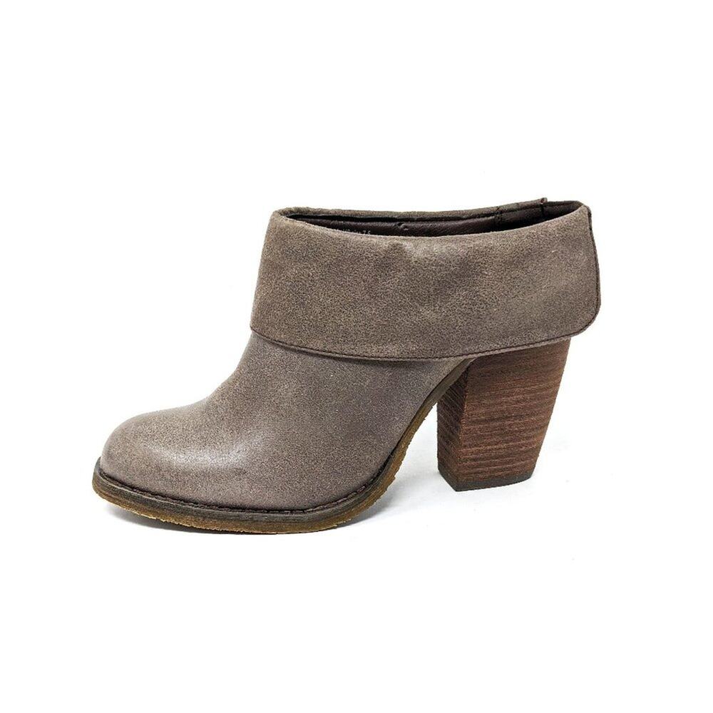 Sbicca Shoes Womens 7.5 Boots Vitalo Faux Leather Chunky Block Heel Boho Western